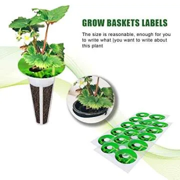 KINBOM 120pcs Plant Grow Stickers for Hydroponic Gardening