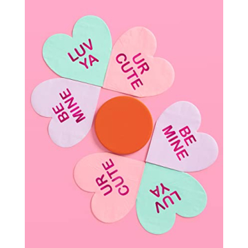 xo, Fetti Heart Napkins for Valentine's Day Celebrations