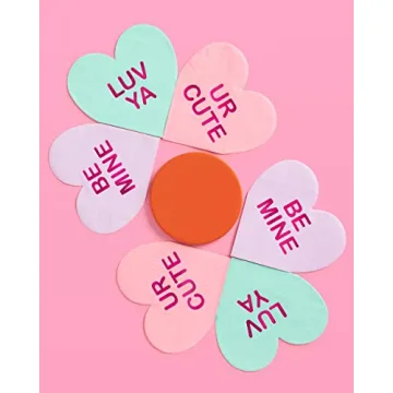 xo, Fetti Heart Napkins for Valentine's Day Celebrations