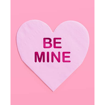 xo, Fetti Heart Napkins for Valentine's Day Celebrations
