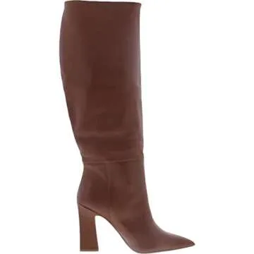Steve Madden Showbiz Fashion Boot for Women - Cognac Leather