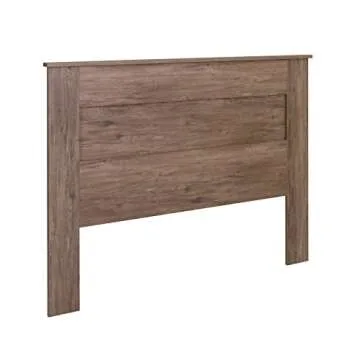 Prepac Stylish Flat Wood Panel Headboard for Queen Size Beds, Simplistic Wooden Queen Headboard 2.25" D x 64.5" W x 48" H, Drifted Gray, DHFQ-1301-1