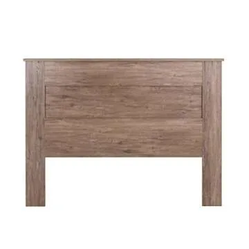 Prepac Stylish Flat Wood Panel Headboard for Queen Size Beds, Simplistic Wooden Queen Headboard 2.25" D x 64.5" W x 48" H, Drifted Gray, DHFQ-1301-1