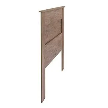 Prepac Stylish Flat Wood Panel Headboard for Queen Size Beds, Simplistic Wooden Queen Headboard 2.25" D x 64.5" W x 48" H, Drifted Gray, DHFQ-1301-1