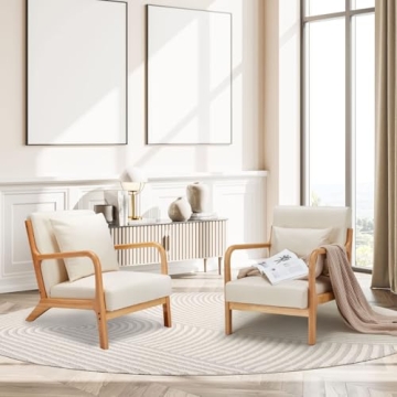 Esright Accent Chair Sturdy Modern Design for Home Comfort