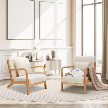 Esright Accent Chair Sturdy Modern Design for Home Comfort