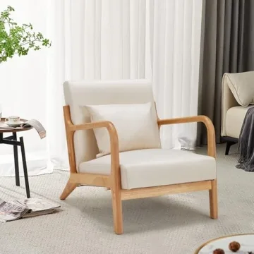 Esright Accent Chair Sturdy Modern Design for Home Comfort