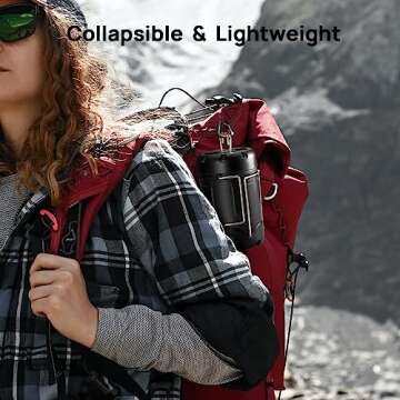 Collapsible LED Camping Lantern with Power Bank Features