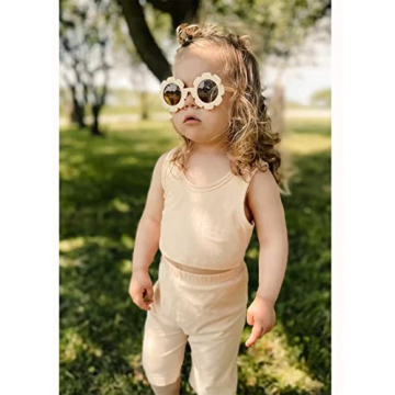ADE WU Kids Flower Sunglasses UV400 Protection Stylish