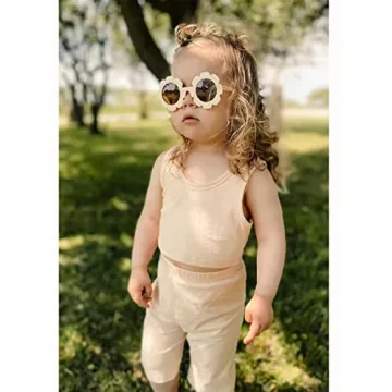 ADE WU Kids Flower Sunglasses UV400 Protection Stylish
