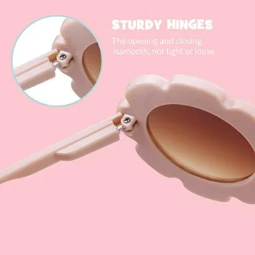 ADE WU Kids Flower Sunglasses UV400 Protection Stylish