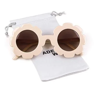 ADE WU Kids Flower Sunglasses UV400 Protection Stylish