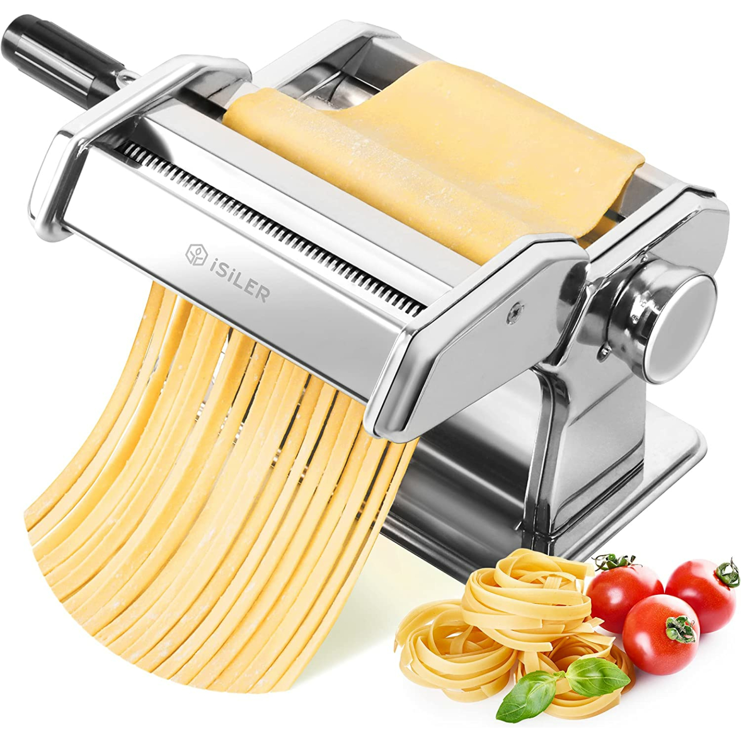 ISILER Adjustable Pasta Machine for Homemade Noodles