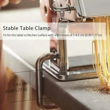ISILER Adjustable Pasta Machine for Homemade Noodles