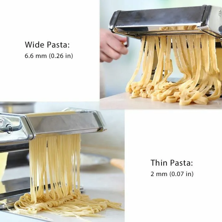 ISILER Adjustable Pasta Machine for Homemade Noodles