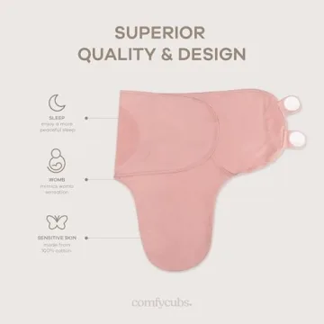 Comfy Cubs Swaddle Blanket 3 Pack Adjustable Infant Sleep Sack