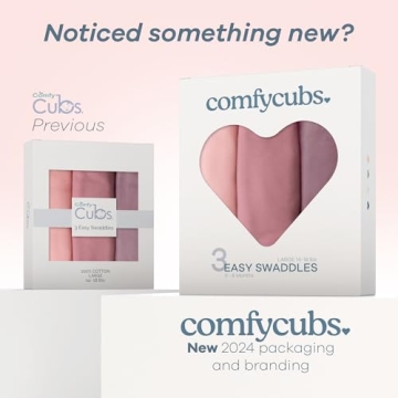 Comfy Cubs Swaddle Blanket 3 Pack Adjustable Infant Sleep Sack