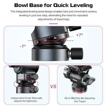 ULANZI F38 Video Fluid Head - Lightweight & Versatile