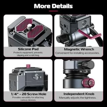 ULANZI F38 Video Fluid Head - Lightweight & Versatile