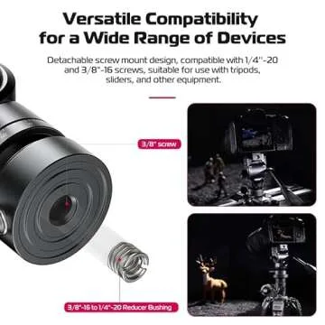 ULANZI F38 Video Fluid Head - Lightweight & Versatile