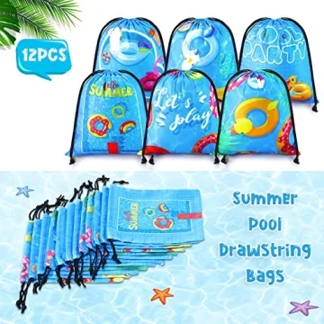12 Vibrant Pool Party Bags for Kids' Summer Fun