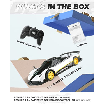 Buy BEZGAR 1:24 Lamborghini Aventador SVJ RC Car