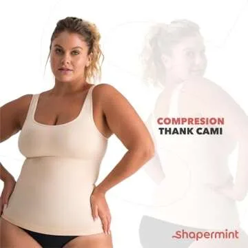 SHAPERMINT Compression Tank Cami for Tummy Control