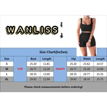 WANLISS Stylish Workout Set for Women - Seamless & Comfortable