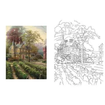 Posh Adult Coloring Book: Thomas Kinkade Designs for Inspiration & Relaxation (Posh Coloring Books) ...