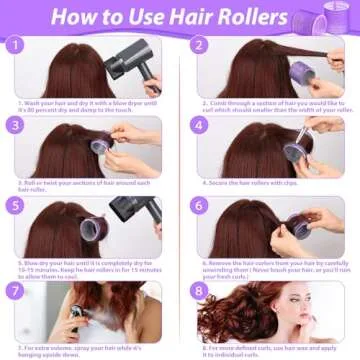 Jumbo Hair Curlers Set for Long Hair Volume - 12 Pcs