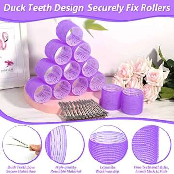 Jumbo Hair Curlers Set for Long Hair Volume - 12 Pcs