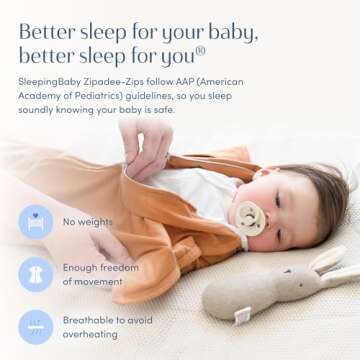 SleepingBaby Zipadee-Zip Cozy Baby Swaddling Blanket