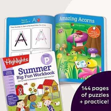 Highlights for Children Summer Learning Pack Getting Ready for Preschool - Reading and Writing, Cutt...