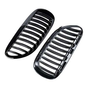 Astra Depot Gloss Black Kidney Grill for BMW E63 E64