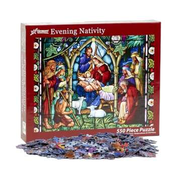 Vermont Christmas Company Evening Nativity Jigsaw Puzzle 550 Piece