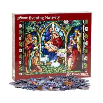 Vermont Christmas Company Evening Nativity Jigsaw Puzzle 550 Piece