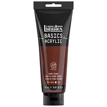 Liquitex BASICS Acrylic Paint, 250ml Tube, Burnt Sienna