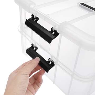 BTSKY Stack & Carry Organizer Box for Supplies Storage