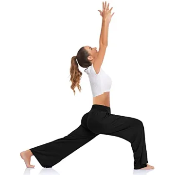 Stylish UEU Women's Yoga Pants with Pockets and Slit