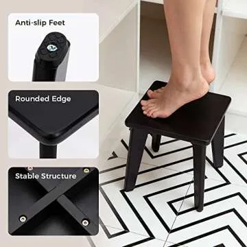 StrongTek Bamboo Step Stool | Eco-Friendly and Sturdy