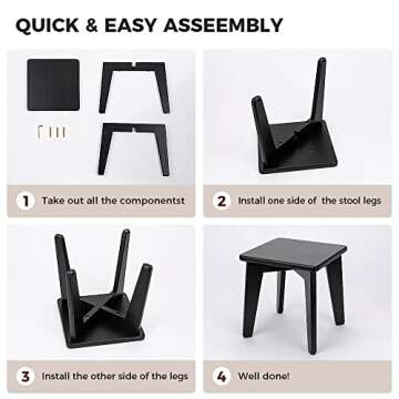 StrongTek Bamboo Step Stool | Eco-Friendly and Sturdy