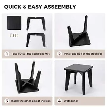 StrongTek Bamboo Step Stool | Eco-Friendly and Sturdy