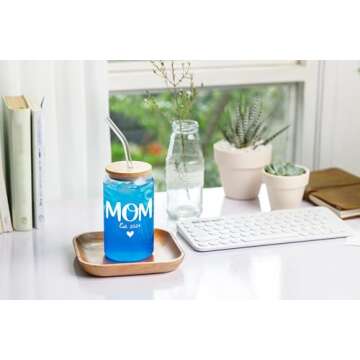 NEWELEVEN Gifts For New Mom 2024 – Pregnancy Gifts For First Time Mom, Pregnant Mom, Expecting Mom, Mom To Be, Mommy To Be - 16 Oz Coffee Glass