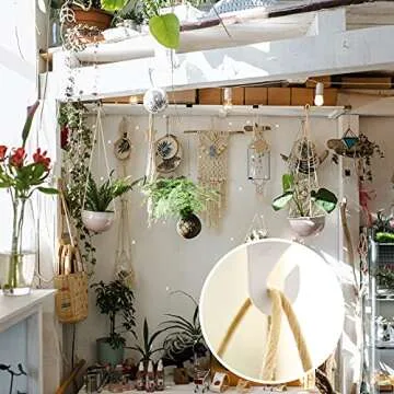 OALEN 20 Drop Ceiling Hooks for Classrooms & Offices, White Heavy Duty Ceiling Hooks for Hanging Plants & Decorations, Metal T-Bar Hooks for Suspended Drop Ceiling Tiles…