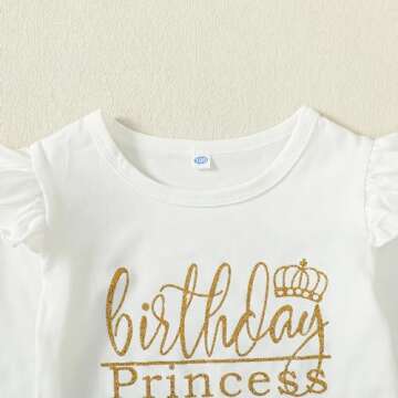 LYSMuch Kids Toddler Baby Girls Birthday Outfits Princess Vest Long Sleeve Shirt Mesh Bubble Tutu Skirt Set (C-White-Long, 6-7 Years)