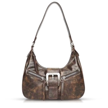 Shoulder Bag for Women, Leather Purse, Vintage Underarm Bag, Handbag Suitable for Important Occasion...