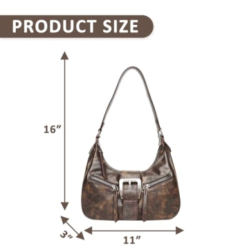Stylish Retro Vintage Purse for Women - Large Capacity Shoulder Bag