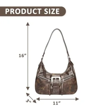 Stylish Retro Vintage Purse for Women - Large Capacity Shoulder Bag