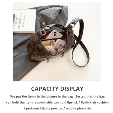 Stylish Retro Vintage Purse for Women - Large Capacity Shoulder Bag