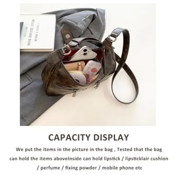 Stylish Retro Vintage Purse for Women - Large Capacity Shoulder Bag